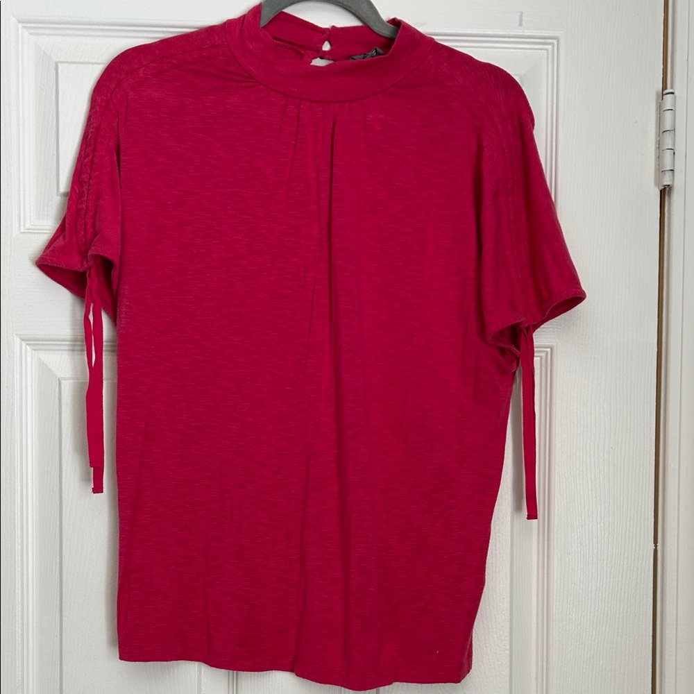 Anthropologie Vibrant pink Blouse